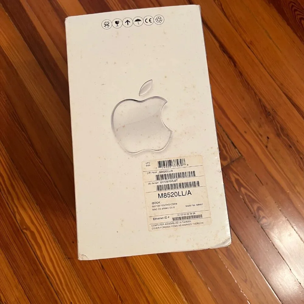 Apple iBook M6497 G3 MAC OS X 500/128/10G w/Box Working Vtg
